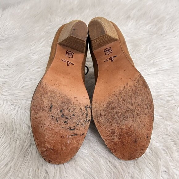 J Shoes Sidesaddle Sz 9 EU 39.5 Brown Leather Rockabilly Boots‎ Granny Steampunk - Picture 8 of 12